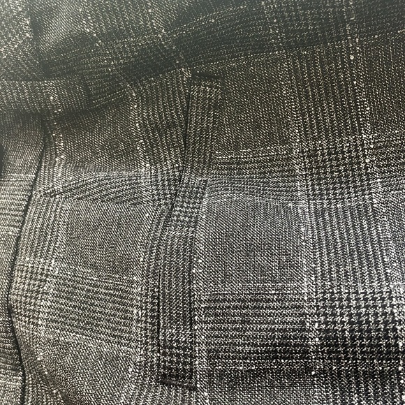 Reitmans wide leg grey plaid pants - Picture 7 of 10